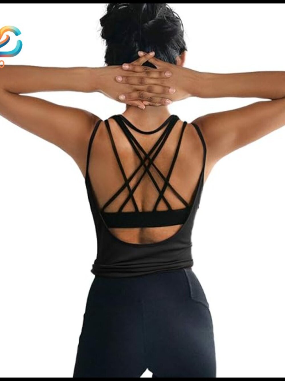 Backless Yoga Tank Top, Lightweight Modal Blend, Summer Workout Activewear